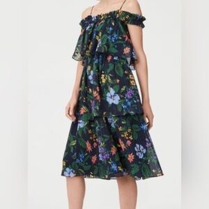 Club Monaco Floral Off-Shoulder Dress